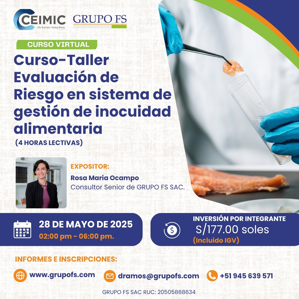  EVALUACIóN DE RIESGO EN SISTEMA DE GESTIóN DE INOCUIDAD ALIMENTARIA